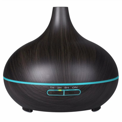 Difuzor aromaterapie cu ultrasunete bluetooth muzica si lumina LED 7 culori V-Rising VR-N10B 550 ml wenge foto