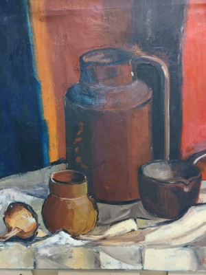 Tablou ulei pe panza &amp;quot;Natura statica cu vase&amp;quot; - M. Nagels foto