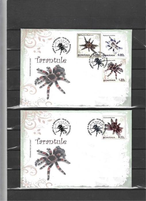 ROMANIA - 2010 TARANTULE, FDC - LP 1856