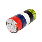 Set 10 buc banda izolatoare pvc 12 mm x 10 m x 0.13 mm Yato YT-8156