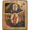 Icoană pe lemn &bdquo;&Icirc;nvierea lui Iisus și Pogor&acirc;rea la iad&rdquo;, școală rusească, sf&acirc;rșitul sec. XIX-&icirc;nceputul sec. XX