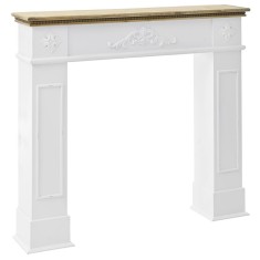 Decor semineu cadru White Wood 112 cm x 21 cm x 102 cm