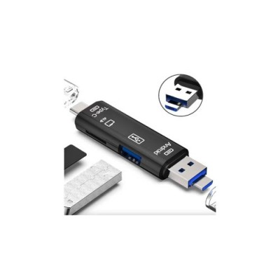Cititor carduri memorie 5in1 USB, Tip C, Micro-USB MIV Automotive TrustedCars foto