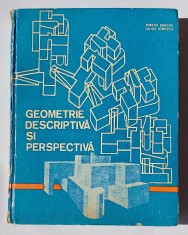 GEOMETRIE DESCRIPTIVA SI PERSPECTIVA - MIRCEA ENACHE, IULIUS IONESCU, 1983. foto