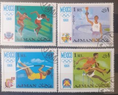 MANAMA 1968 sport J.O. MEXIC 1968 OLIMPIADA SPORT 4v. STAMPILAT