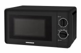RESIGILAT - CUPTOR CU MICROUNDE HEINNER HMW-20BK2, Putere 700W, Capacitate 20L, Control mecanic, Negru
