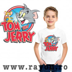 Tricou Copii Personalizat , Bumbac ? Tom &amp;amp; Jerry foto