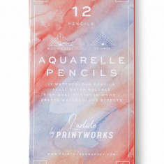 Printworks set de creioane într-o cutie Aquarelle (12-pack)
