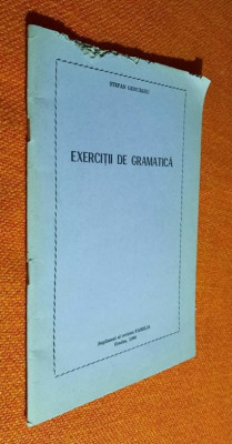 Exercitii de gramatica clasele 7 si 8 - Stefan Gencarau foto