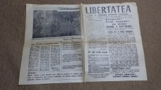 LIBERTATEA ziar al Frontului Renasterii Nationale Anul 1-Nr 1; 22 decembrie 1989 foto