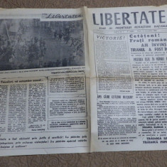 LIBERTATEA ziar al Frontului Renasterii Nationale Anul 1-Nr 1; 22 decembrie 1989