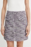 Morgan fusta JENUS culoarea gri, mini, drept, JENUS