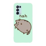 Husa compatibila cu Oppo A54 5G model Nah Pusheen cat, Silicon, TPU, Viceversa, Transparent, Carcasa