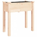 Cumpara ieftin Jardiniera cu captuseala, 71x37x76 cm, lemn masiv de brad