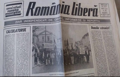 ziarul ROM&amp;Acirc;NIA LIBERĂ - 24 martie 1990 foto