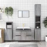 vidaXL Dulap pentru baie, gri sonoma, 80x33x60 cm, lemn compozit