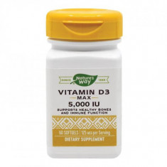 Vitamina D3 5000 UI Nature's Way, 60 capsule, Secom