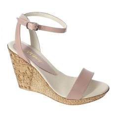 Oferta Sandale dama piele naturala platforma 10 cm LS107NUD