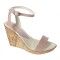 Sandale dama piele naturala platforme 10 cm &ndash; Confort si eleganta S107NUD