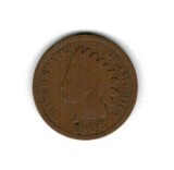 SUA 1906 - 1 cent Indian Head, circulata