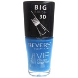 Lac de unghii Vip, 3D, Revers, albastru, mat, 12 ml, Nr 080