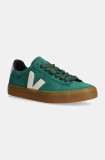 Veja sneakers din piele intoarsă Campo culoarea verde, CP0303695A