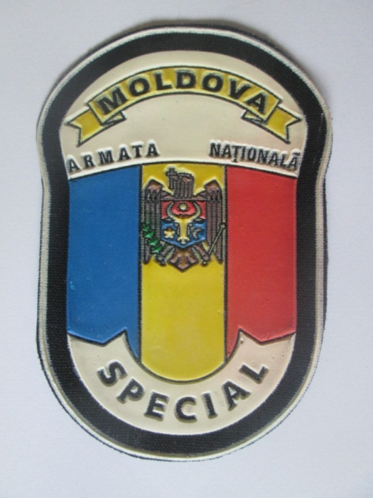 Emblema cauciucata 100 x 70 mm Armata Nationala Moldova:Fortele Speciale