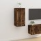 vidaXL Dulap TV montat pe perete, stejar fumuriu, 40x34,5x80 cm 816677