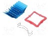 Radiator extrudat, aluminiu, 27mm x 27mm, albastru, Advanced Thermal Solutions - ATS-50270G-C1-R0