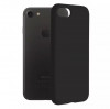 Husa iPhone 7 8 SE Silicon Negru Slim Mat cu Microfibra SoftEdge