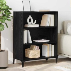 vidaXL Bufet Stejar negru 32.5 x 69.5 x 90 cm Lemn compozit