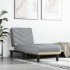 VidaXL Șezlong, gri deschis, material textil