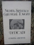 Nichita Stanescu , Gheorghe Tomozei - Dedicatii