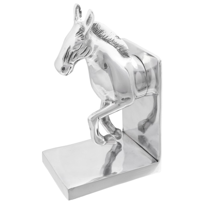 Suporturi pentru carti Gossi 2 buc argintiu 11x14x25 cm aluminiu cal