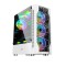 Carcasa 1stPLAYER Gaming DK-D4, RGB, Mid-Tower, fara sursa, culoare alba