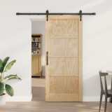 Ușa glisantă vidaXL cu hardware 86x198.5 cm din lemn masiv de pin