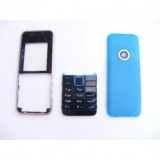 Carcasa Nokia 3500 Albastru + Tastatura - Carcasa Completa Telefon