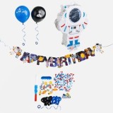 Set Party cu Piniata Space, 52 Accesorii, Multicolor, CMCLASS