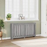 Masca Calorifer Gri Sonoma 149x20x82 cm vidaXL Lemn Prelucrat cu Raft Decorativ
