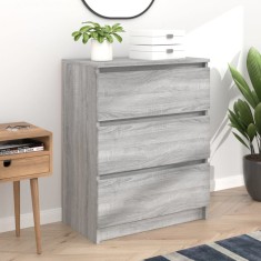 Gossi dulap, sonoma gri, 60x35x76 cm, lemn prelucrat