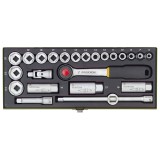 Trusa compacta de chei tubulare 3/8&quot;, Proxxon 23110, 24 piese