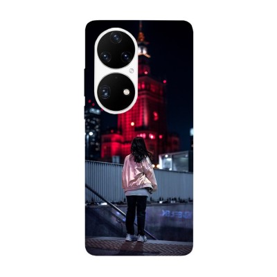 Husa compatibila cu Huawei Nova 8i model Red city lights, Silicon, TPU, Viceversa foto