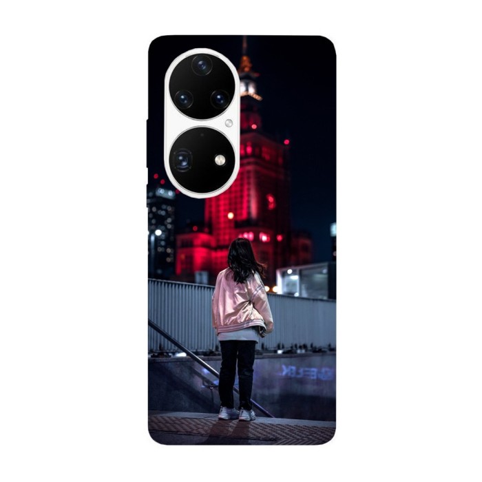 Husa compatibila cu Huawei Nova 8i model Red city lights, Silicon, TPU, Viceversa