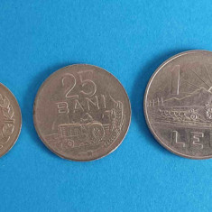 Set complet moneda 1966 - perioada CEAUSESCU - 5,15,25 Bani & 1 Leu si 3 Lei