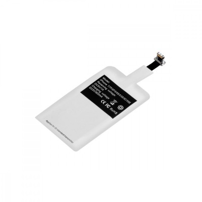 Incarcator Wireless Receiver iPhone, Envisage, Receiver Wireless 5V 1A, compatibil cu iPhone, model SGQ1, incarcare telefon, alb foto