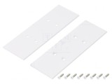 Obturator Alb pentru Profile LED, 2 Buc, 33.4x99.3x2mm
