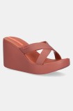Ipanema papuci HIGH FASHION culoarea portocaliu, toc pana, 83646-BD678