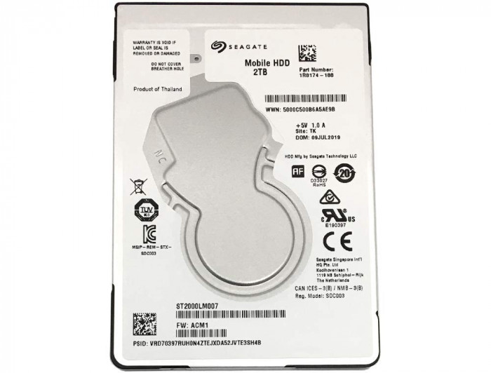 hdd Hard Disk Laptop Seagate Mobile ST2000LM007 2TB 2 terra