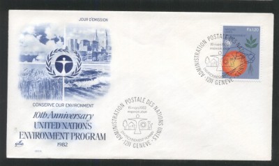 UN Geneva 1982 Enviroment Mi.106 FDC UN.175 foto
