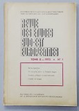 REVUE DES ETUDES SUD - EST EUROPENNES , TOME X - NR. 1 , 1972